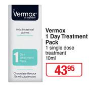 Vermox 1 Day Treatment Pack (1 Single Dose Treatment)-10ml