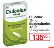 Dulcolax 10mg Suppositories Adult-10 Suppositories