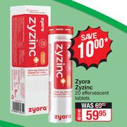 Zyora Zyzinc-20 Effervescent Tablets