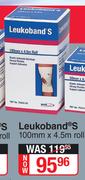 Leukoband S-100mm x 4.5m Roll