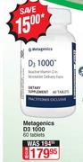 Metagenics D3 1000-60 Tablets