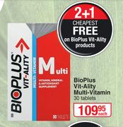 Bio Plus Vit-Ality Multi Vitamin-30 Tablets Each