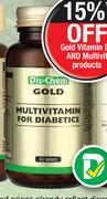 Gold Multivitamin For Diabetics-60 Tablets 