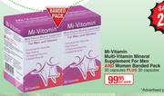 Mi-Vitamin Multi Vitamin Mineral Supplement For Men And Women Banded Pack-30 + 30 Capsules Per Pack