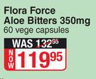 Flora Force Aloe Bitters 350mg-60 Vege Capsules