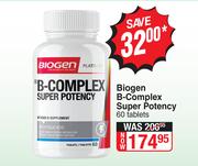Biogen B-Complex Super Potency-60 Tablets