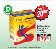 FatigueAway Energy And Vitality-20 Sachets