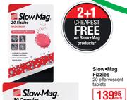 Slow Mag Fizzies-20 Effervescent Tablets Each