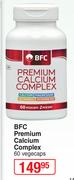 BFC Premium Calcium Complex-60 Vegecaps 