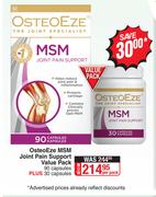 Osteo Eze MSM Joint Pain Support Value Pack-90 Capsules+30 Capsules Per Pack