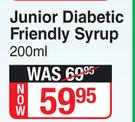 Zinium Junior Diabetic Friendly Syrup-200ml