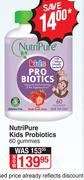 NutriPure Kids Probiotics-60 Gummies