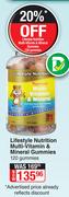 Lifestyle Nutrition Multi-Vitamin & Mineral Gummies-120 Gummies