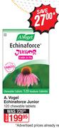 A.Vogel Echinaforce Junior-120 Chewable Tablets