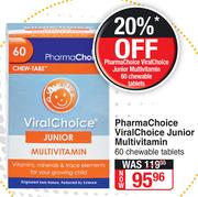PharmaChoice Viral Choice Junior Multivitamin-60 Chewable Tablets