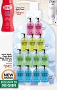  Hand Wash, Foam Bath, Body Wash Or Shower Gel Assorted-500ml Each