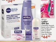 Nivea Ladies Gift Set lrresistibly Smooth Boody Lotion-250ml 