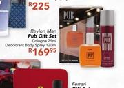 Revlon Man Pub Gift Set Calogne-75ml