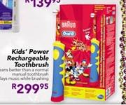 Oral-B kids' Power Rechargeable Toothbrush