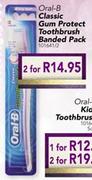 Oral-B Classic Gum Protect Toothbrush Banded Pack-2's Pack