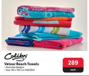 Colibri Velour Beach Towels 460264-Each