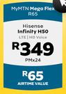 Hisense Infinity H50 LTE/HD Voice-My MTN Mega Flex R65