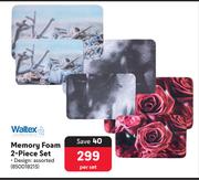 Waltex Memory Foam 2 Piece Set-Per Set