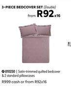 Seattle 3 Piece Bedcover Set (Double) 810250