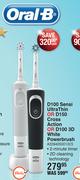 Oral B D100 Sensi Ultra Thin Or D150 Cross Action Or D100 3D White Powerbrush