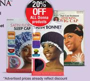 Donna Satin Floral Sleep Cap Or Black Satin Bonnet-Each