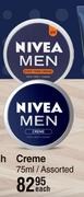Nivea Men Creme Assorted-75ml Each