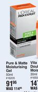 L'Oreal Pure & Matte Moisturising Gel-50ml