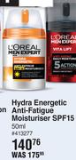 L'Oreal Hydra Energetic Anti Fatigue Moisturiser SPF15-50ml