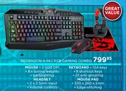 Redragon 4 In 1 Gaming Combo