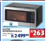 Kelvinator 62 Litre Microwave Black