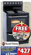 Russell Hobbs 680 4-Plate Stove + 12-Piece Cookware Set