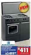 Kelvinator 4-Burner Gas Stove With Stoarge Drawer