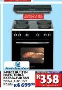 Kelvinator 3-Piece Built-In Oven, Hob & Extractor Fan