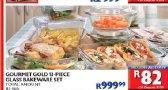 Gourmet Gold 12-Piece Glass Bakeware Set