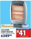 Pineware Halogen 3-Bar Heater