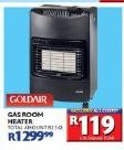 Goldair Gas Room Heater