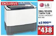 LG 14kg White Twin Tub