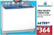 Kelvinator 17kg White Twin Tub