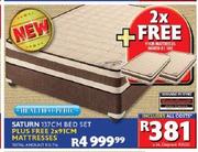 Saturn 137cm Bed Set+Free 2x91cm Mattresses