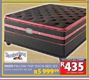 Slumberland Enzo Pillow Top 152cm Bed Set