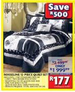 Rosseline 12 Piece Quilt Set