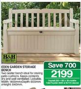 H&H Collection Eden Garden Storage Bench