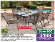 H&H Collection 7 Piece Las Vegas Patio Suite