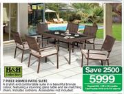 H&H Collection Romeo Patio Suite