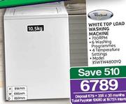 Whirlpool White Top Load Washing Machine 35WTW4800YQ